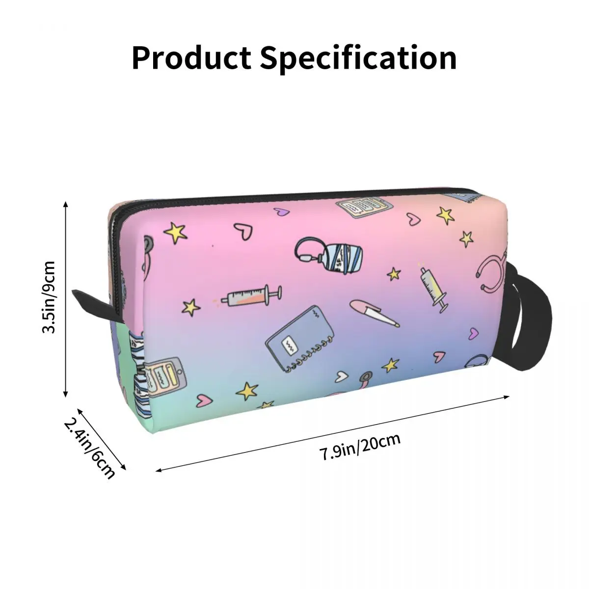 Enfermera en apuros médico enfermeira organizadores de armazenamento feminino para necessaires designer saco de maquiagem organização doméstica diversão saco cosmético