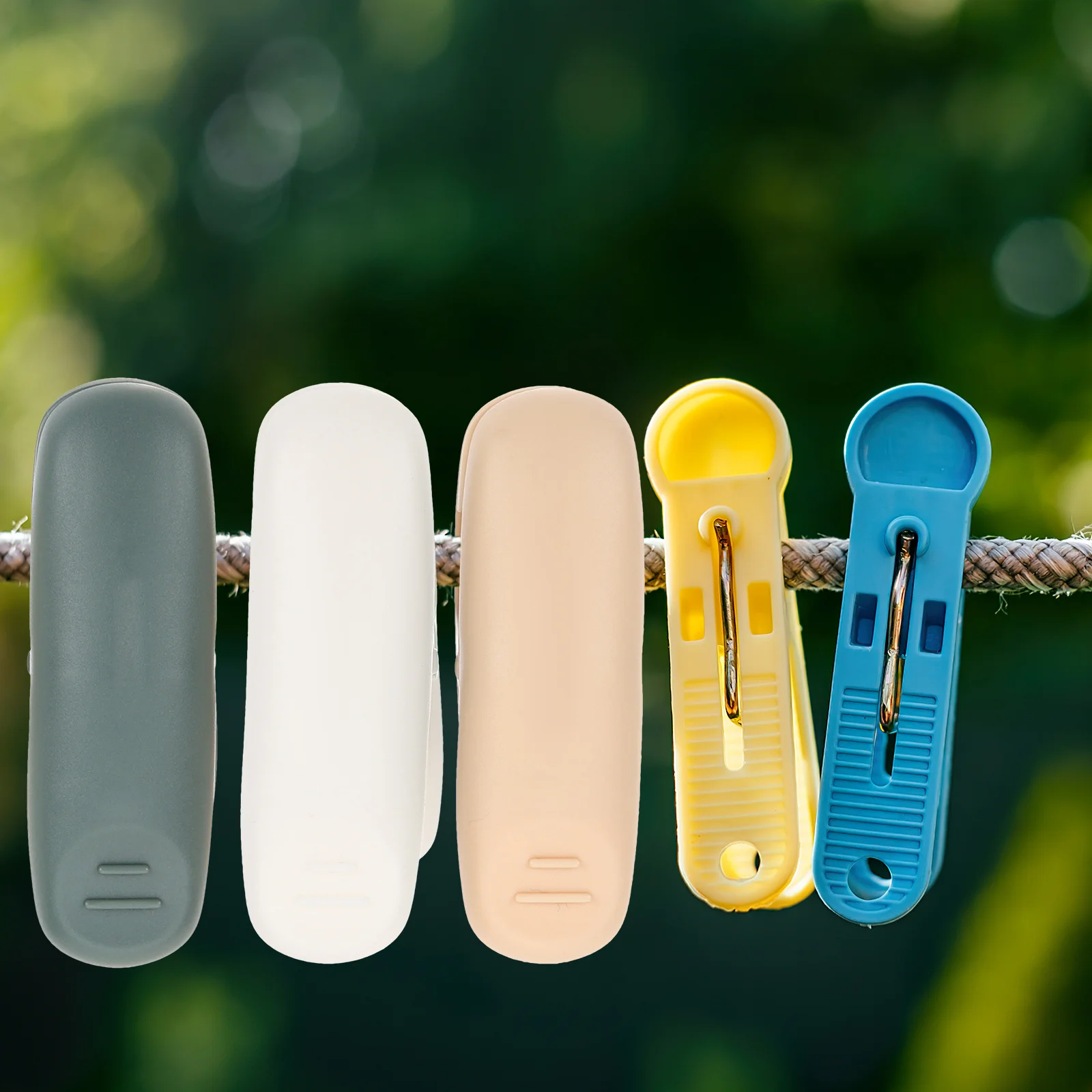 

15Pcs Laundry Clothespins Heavy Duty Plastic Clips for Drying Hanging Clothing Towels Chip Bag Fastener Holder