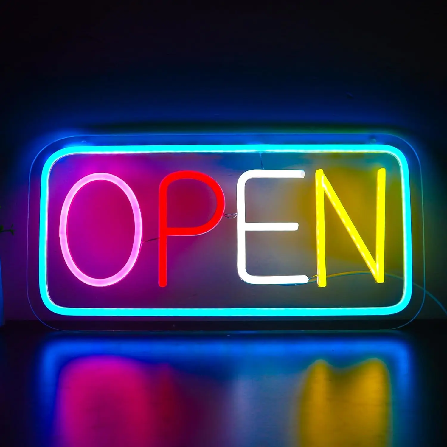 

Светодиодная вывеска Open Neon USB для бизнеса: декор для салона красоты, кофейни, бара, пекарни, отеля, магазина. Персонализированный подарок.