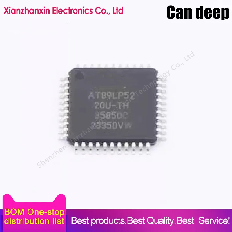 1PCS/LOT AT89LP52-20AU AT89LP52 TQFP44 Microcontroller chip
