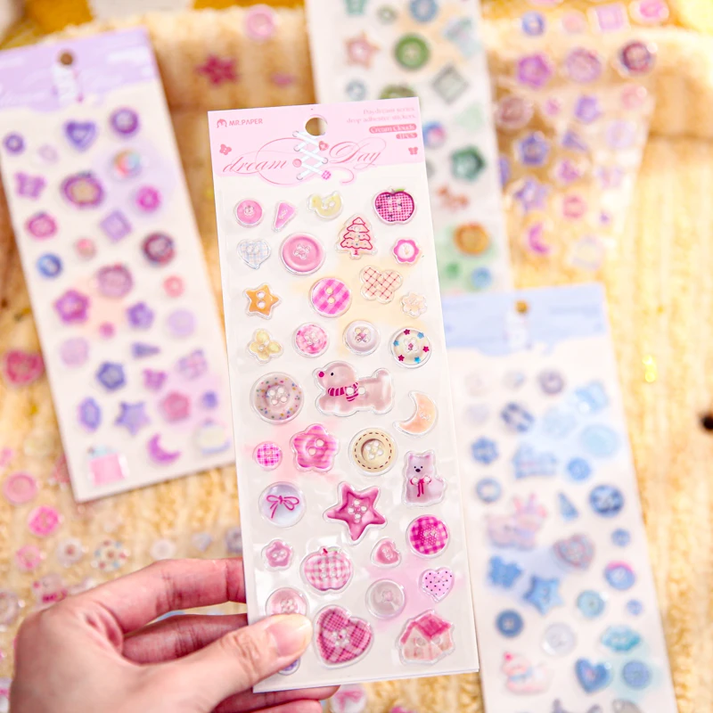 

12 упаковок/лот, серия Daydream, милая ретро декоративная наклейка из ПВХ