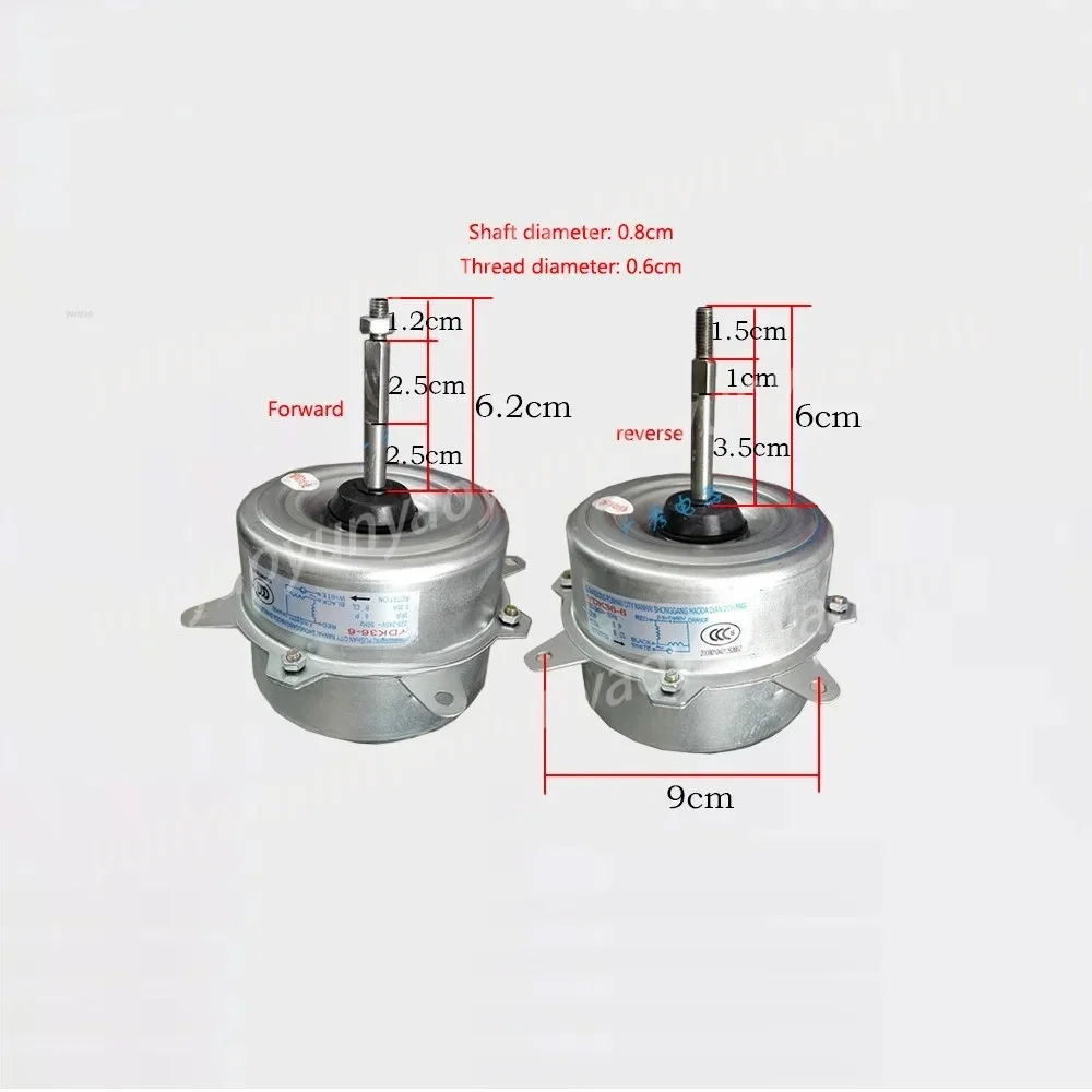 

YDK36-6 Durable Outdoor Fan Motor Perfect Replacement Part for Air Conditioner Outdoor Unit Stable Operation Motor