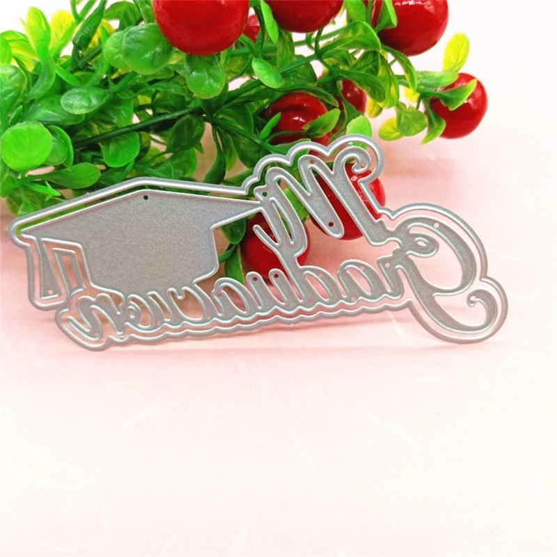Molde corte para chapéu formatura, estênceis, bonés solteiro, cortes metal para álbum diy, decorações papel