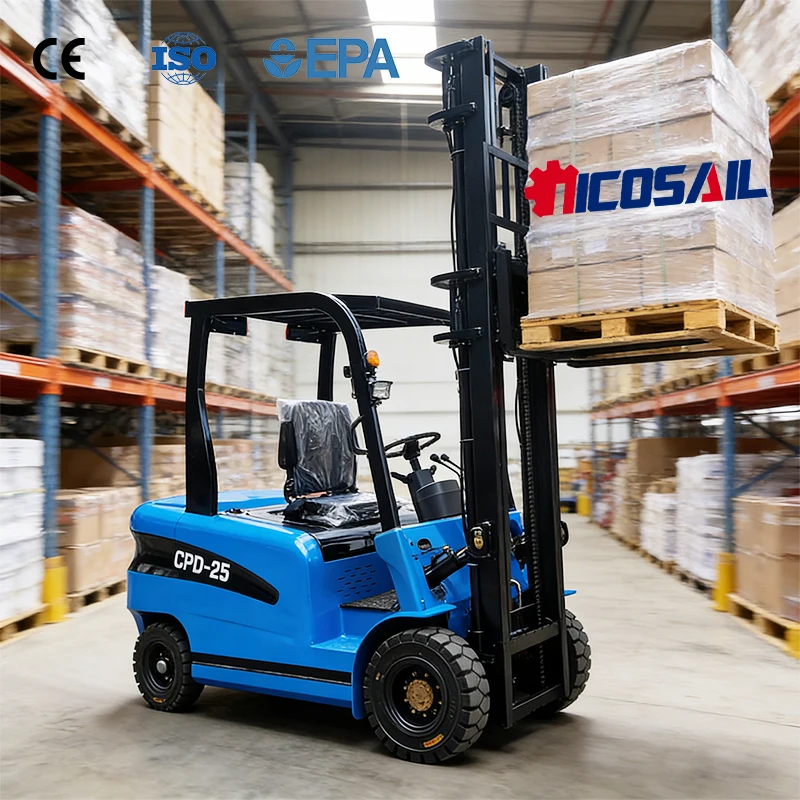 New Electric Forklift 1 Ton Compact Electric Forklift Truck Light Weight Easy Operation for Warehouse