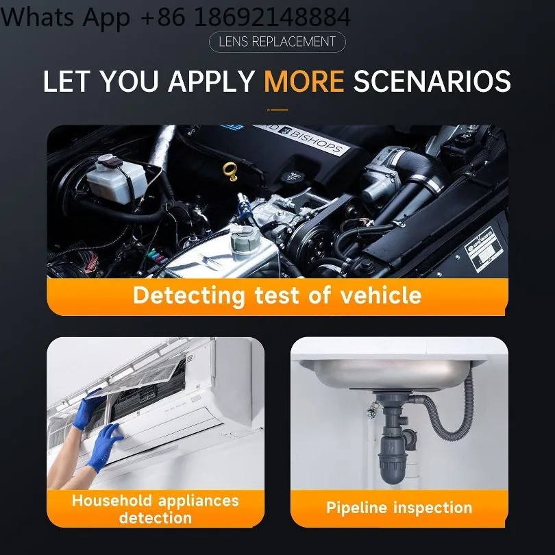 Inspection Camera Dual Lens Industrial Borescope Flexible Spot