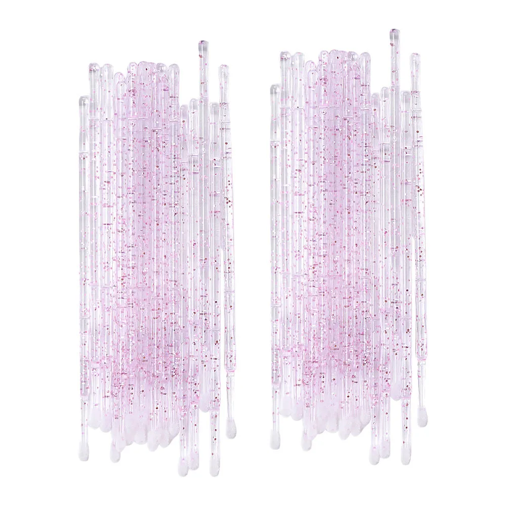 200Pcs Eyelash Cleaning Rods Practical Disposable Eyelash Brush Tools Eyebrow Cleaning Rods Makeup Beauty Accessories