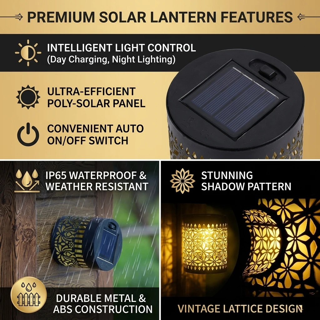 Solar Mandala Fence Wall Lights Garden Decoration  Party Courtyard Decoration Solar Garden Light Garden Patio Walkway Decor image 5