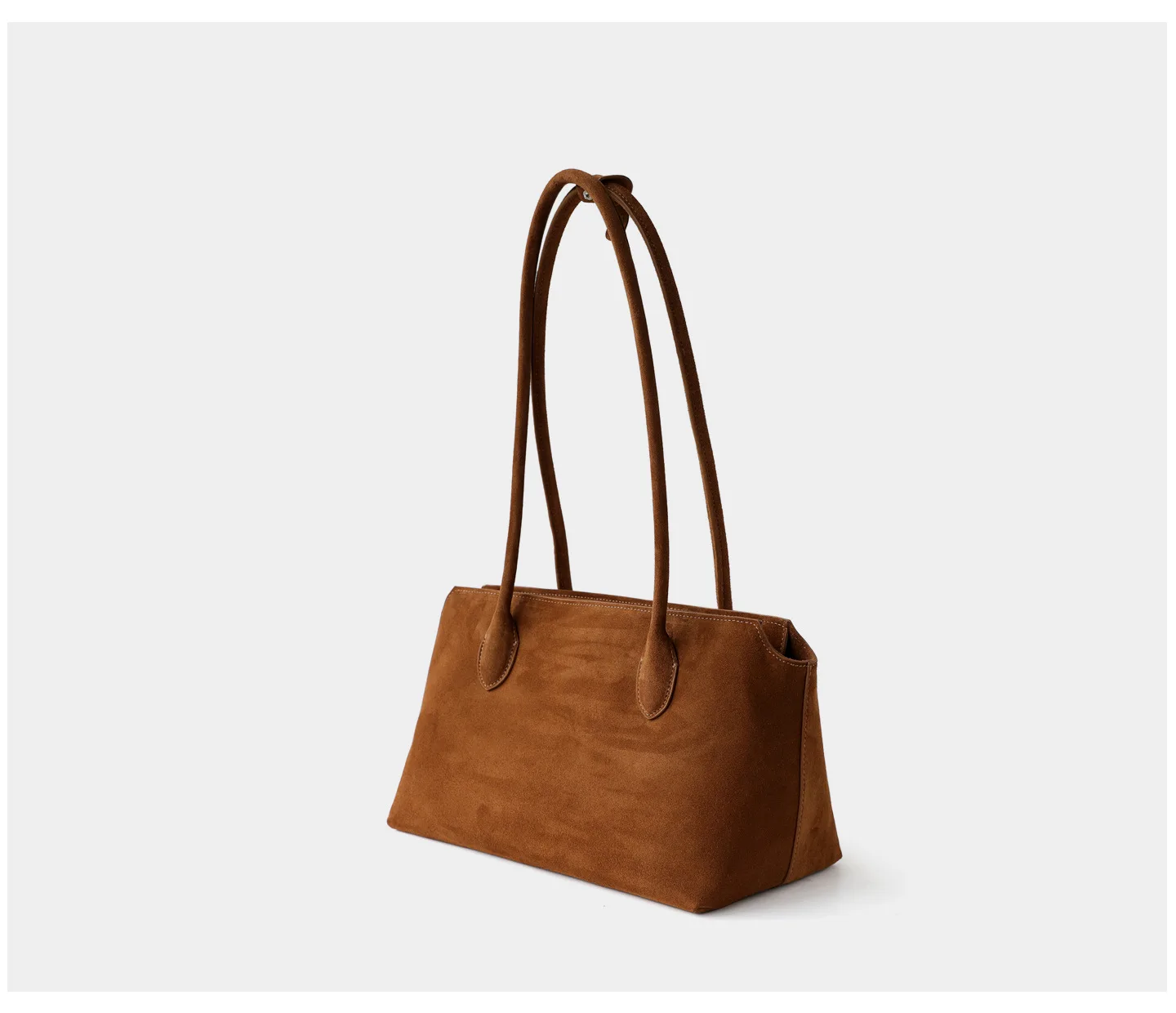 Women's Genuine Suede & Smooth Leather Tote Bag Large Capacity Shoulder Handbag for Work & Daily Commute