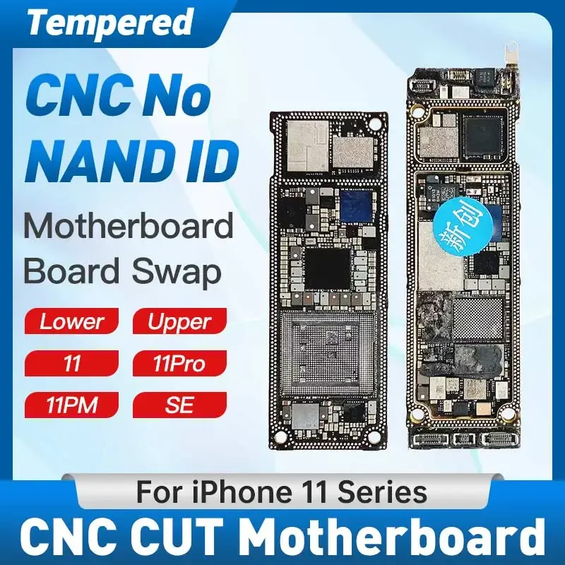 CNC CUT Motherboard For iPhone 11 Series Intel Qualcomm Drill CPU