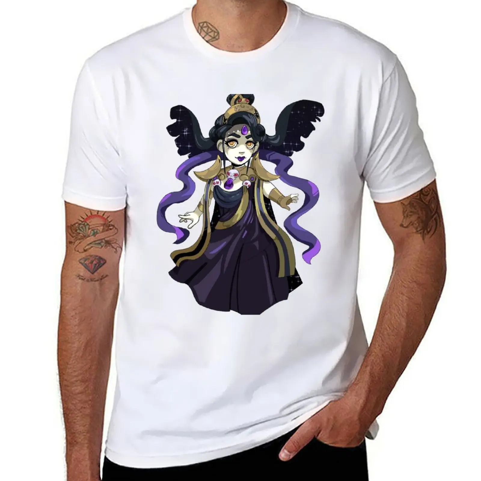 

Nyx (Hades Game) Sticker, T-Shirt man t shirt heavy cotton t shirt for man 100 percent cotton T-Shirt