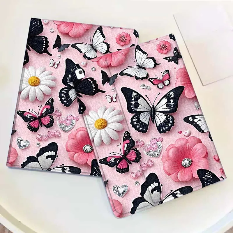 Butterfly Art Fashion Trend Cover For iPad Pro Mini Air 1 2 3 4 5 6 7 10 11 th 8 9 gen 11 M4 M5 Foldable Tablet Case