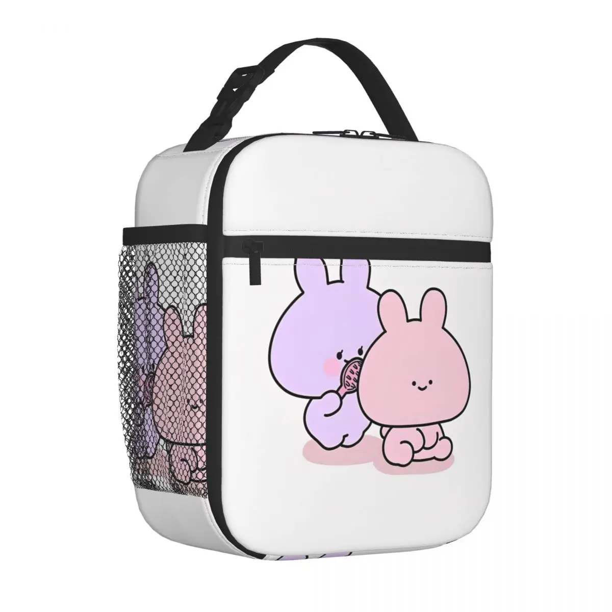 Asamimichaan Cute Asamimi Insulated Lunch Bag Cooler Bag  Lunch Container Portable Tote Lunch Box Food Storage Bags