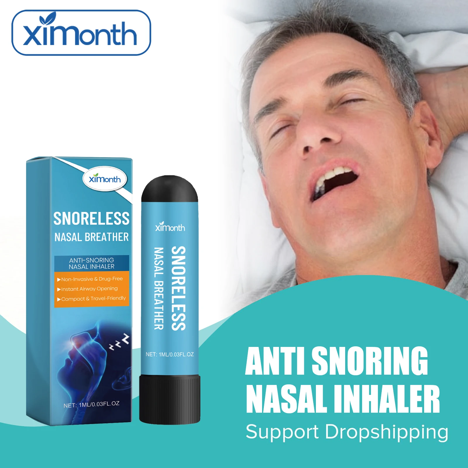 

Назальный ингалятор для остановки храпа, плавное дыхание, снимает комфорт, очищает полость носа, избегайте сна, апноэ во сне, здравоохранение