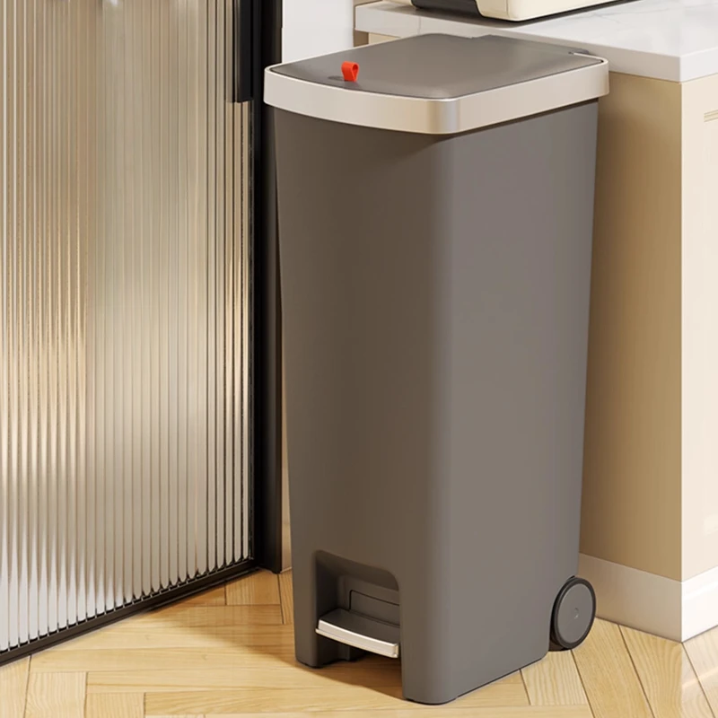 

Stainless Steel Touchless Sensor Trash Can Kitchen Automatic Waste Bin Odor Proof Soft Close Lid Compact Office Bathroom