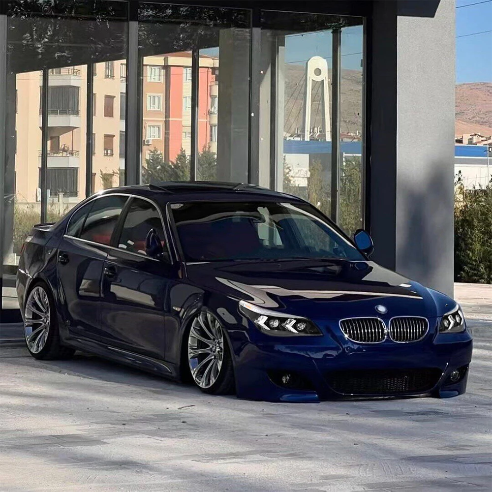 KuerLED المصابيح الأمامية لسيارات BMW E60 E61 2005-2007 2008-2010 5-Series LED زوج من المصباح الأمامي اكسسوارات السيارات العارض ضوء السيارة #5