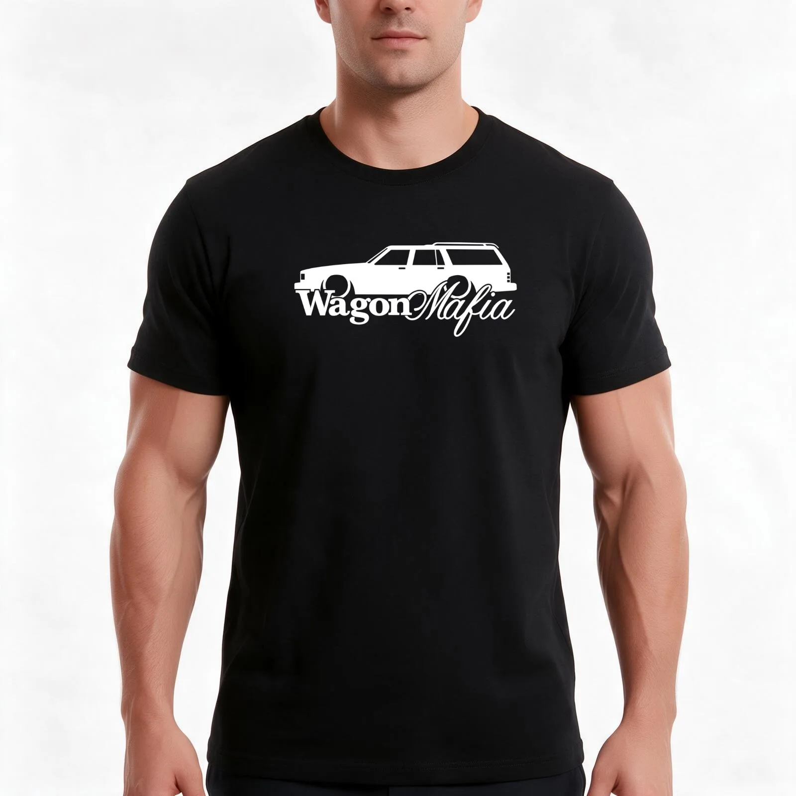 WAGON MAFIA - for Lowered 3rd gen 1977-1990station wagon T-Shirt, Summer Casual Cotton Tee, Oversized Streetwear Tops