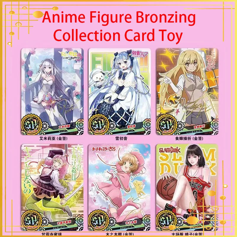 Goddess Story hr Cards MIKU Kanroji Mitsuri Emilia Sonoda Umi Anime Figure Bronzing Game Collection Card Toy Birthday Gift