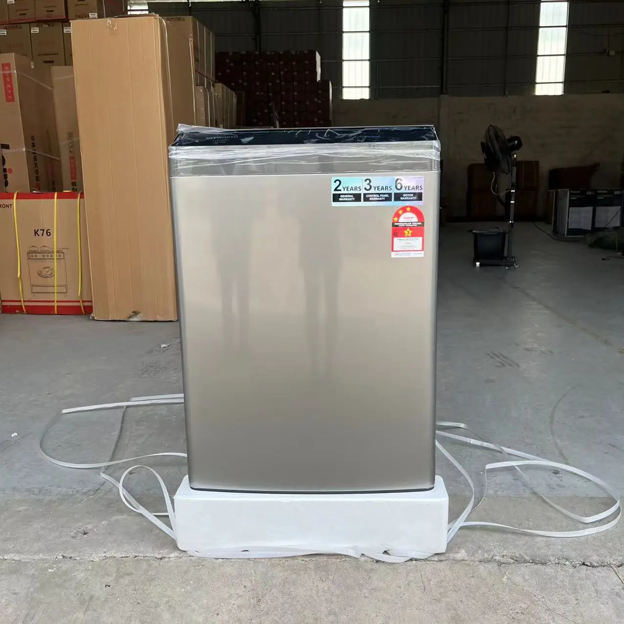 12kg Fully Automatic Top Load Washer Dryer Combo, Portable Single Tub Washing Machine for Home Commercial Dormitory