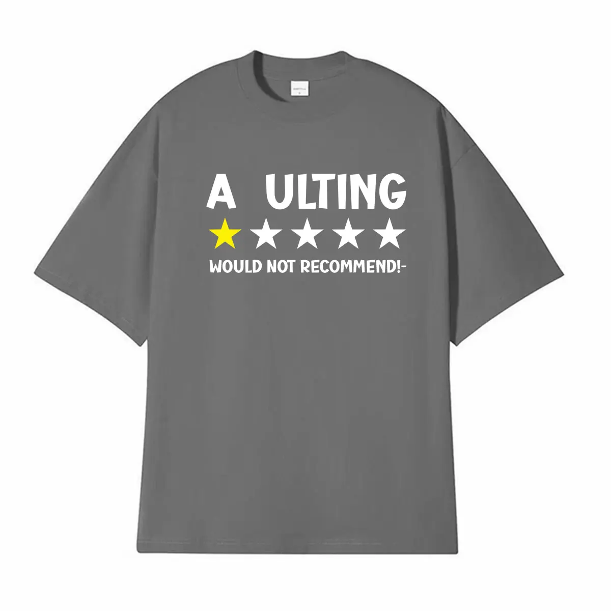 ADULTING Would Not Recommend Funny Graphic Tee Shirt Men Women Fashion High Street T-shirt Summer Comfort Casual Cotton T Shirts