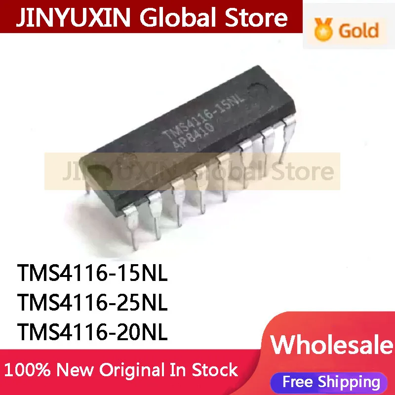5PCS TMS4116-15NL TMS4116-20NL TMS4116-25NL TMS4116 4116 DIP-16 IC Chip in Stock Wholesale