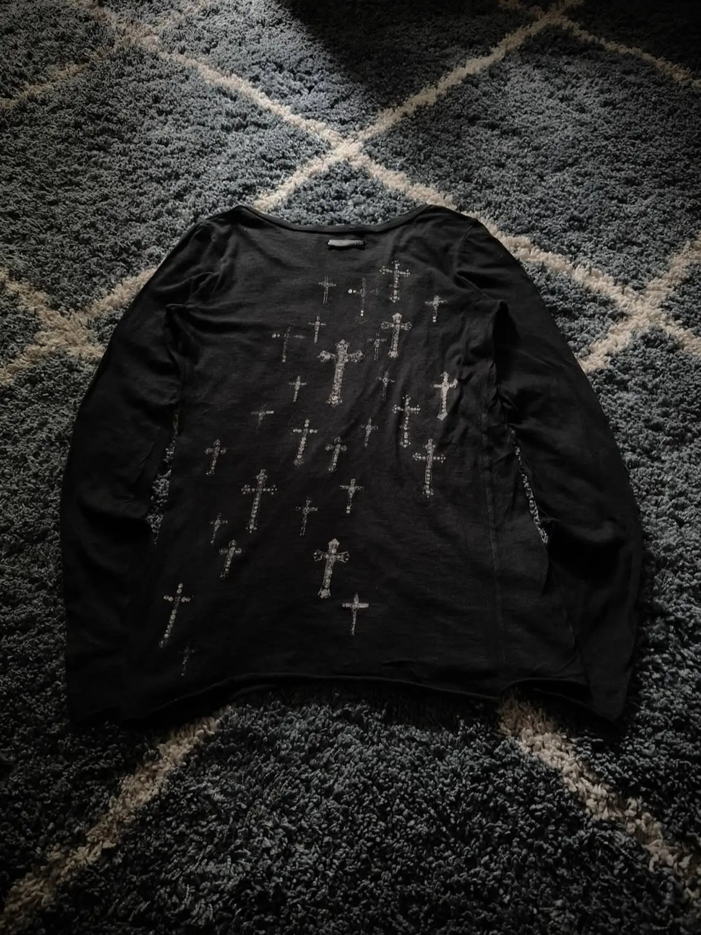 Ifsixwasnine Pioneer Visual Printed Pattern Long Sleeve T-Shirt
