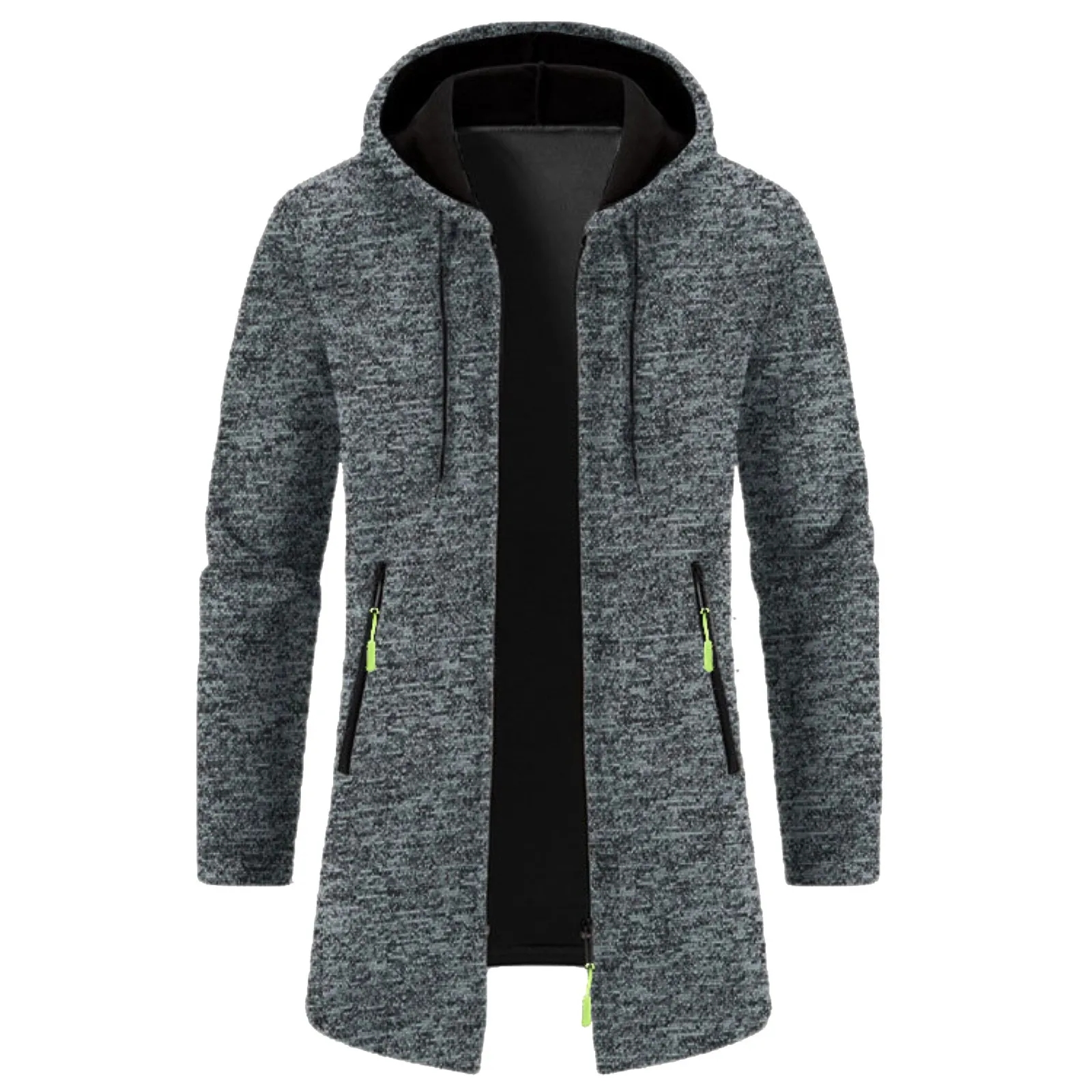 OutChester-Veste à capuche ouverte sur le devant pour homme, sweat à capuche PVD avec poches zippées, cardigan surdimensionné, mode automne et hiver