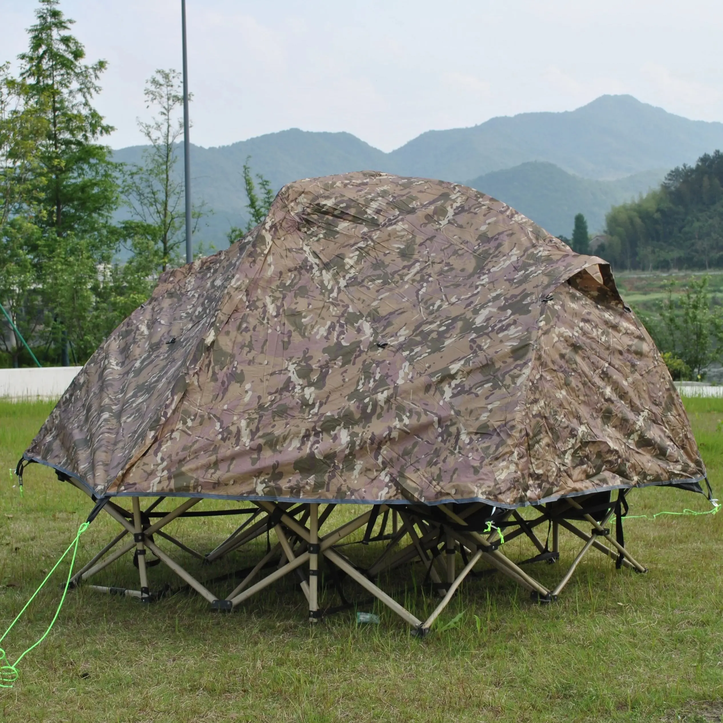 Family-Friendly 2 Person Raised Tent,Easy Assembly, Excellent Ventilation, and Effortless Cleaning for Endless Fun Excluding bed