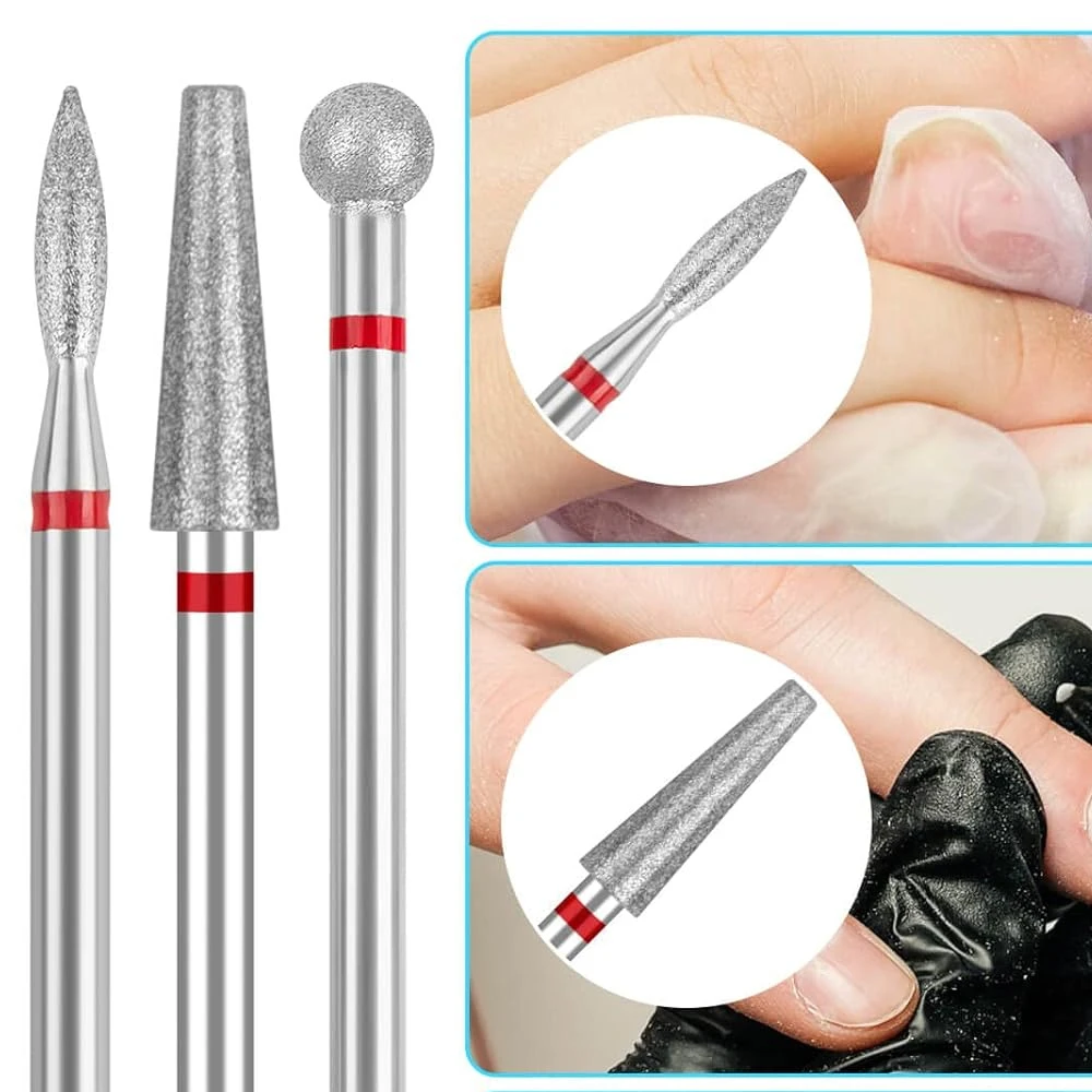 ชุดตะไบเล็บเพชร 5 ชิ้น/ชุด หัวเจียรเล็บไฟฟ้า สำหรับขัดแต่งเล็บและทำเล็บ