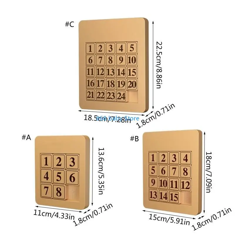 29ee Intelligence Plastik Klotski -Nummer Puzzle Magnetische Puzzle Schiebetspielzeug Spielzeug Folie Rätsel Bildung Spielzeug
