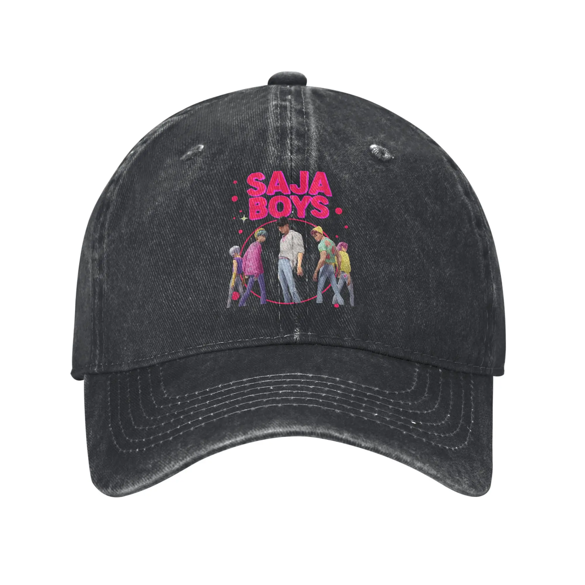 

Бейсбольная кепка KPop Demon Hunters Sun Saja Boys Fan Gifts Женские и мужские шляпы в стиле хип-хоп с принтом Весенние дышащие бейсболки для кемпинга