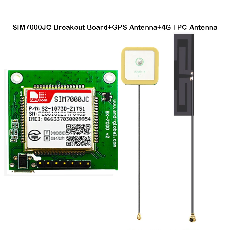 SIMCOM-Carte d'installation SIM7000JC, Analyste de module Cat Dallas/NB IoT pour le Japon, Support GNSS GPS dirNASS BEIDOU B1/v1./ B5/B8/B18/B19/B26