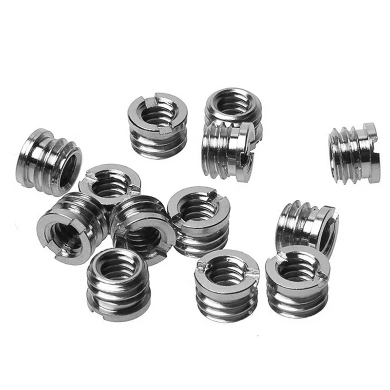 40pcs 1/4 Inch To 3/8 Inch Convert Screws Standard Adapter Universal Camera Adapter Screw Tripod Ballhead Conversion Nut Adapter