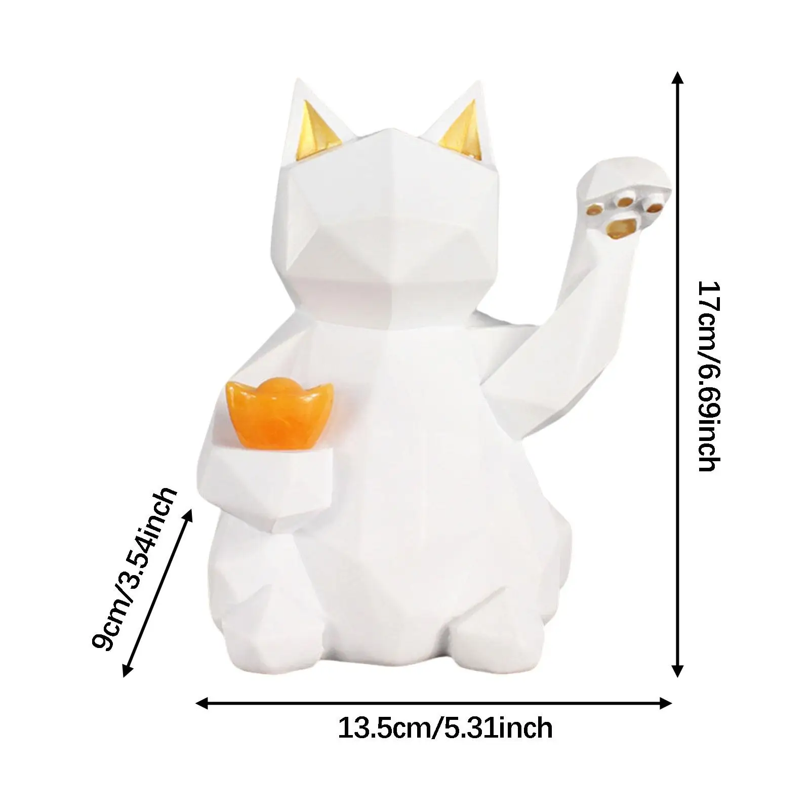 تمثال قطة للقطط، تمثال كرتوني قابل للجمع على شكل حيوانات، زينة لسطح المكتب لخزانة المدخل وغرفة النوم والمكتب #6