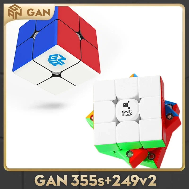

Gan 249v2 2x2 Swift Block 3x3 3 магический неокуб без наклеек скоростной куб-головоломка подарок для детей и взрослых обучающие игрушки