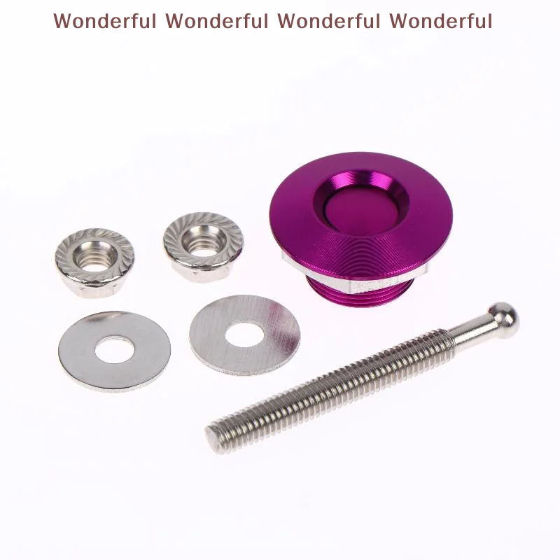 Universal Car Bonnet Hood Pin Lock 30MM Aluminum Alloy Quick Release Easy Install for Sedan SUV Auto Modification Parts