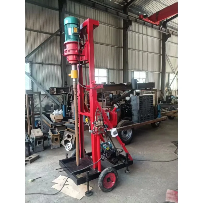 ماكينة حفر آبار المياه الصغيرة بطول 100 متر ماكينة حفر الصخور متعددة الوظائف جهاز حفر آبار المياه مورد آلة بئر #6