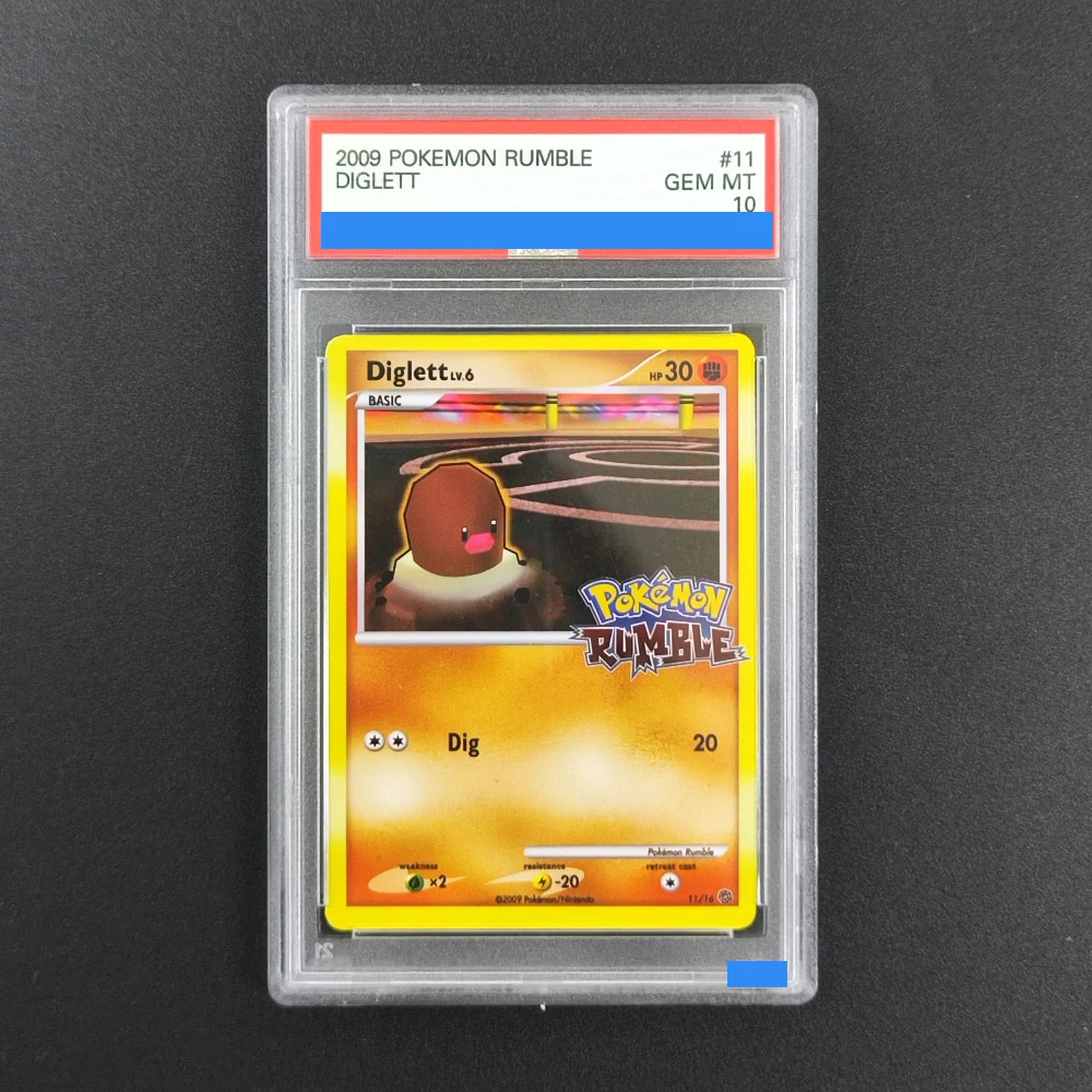 Proxy 2009 POKEMON RUMBLE #11 DIGLETT 11/16 Authentication Grading 10 Collection Game Card