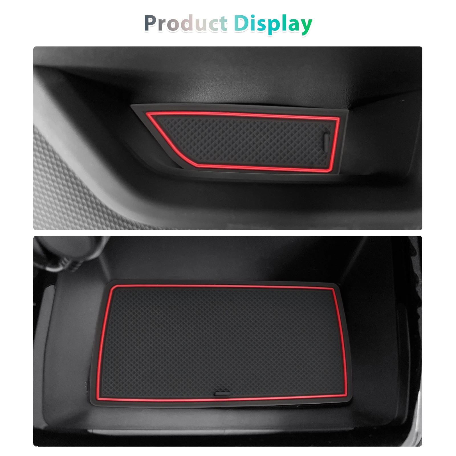 RUIYA for Kia Niro SG2 Hybrid e-Niro EV PHEV 2023 2024 Car Door Groove Mat Anti-slip Slot Pad Auto Kia Niro SG2 Accessories 2024