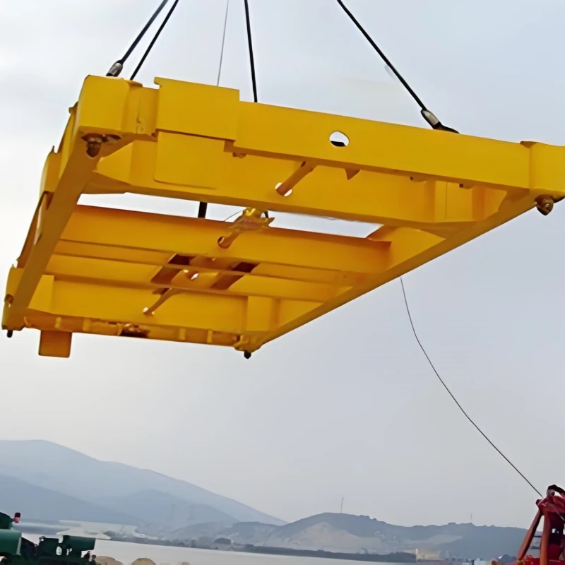 New semi-automatic 45-ton container spreader 20 feet 40 feet international standard organization lifting frame