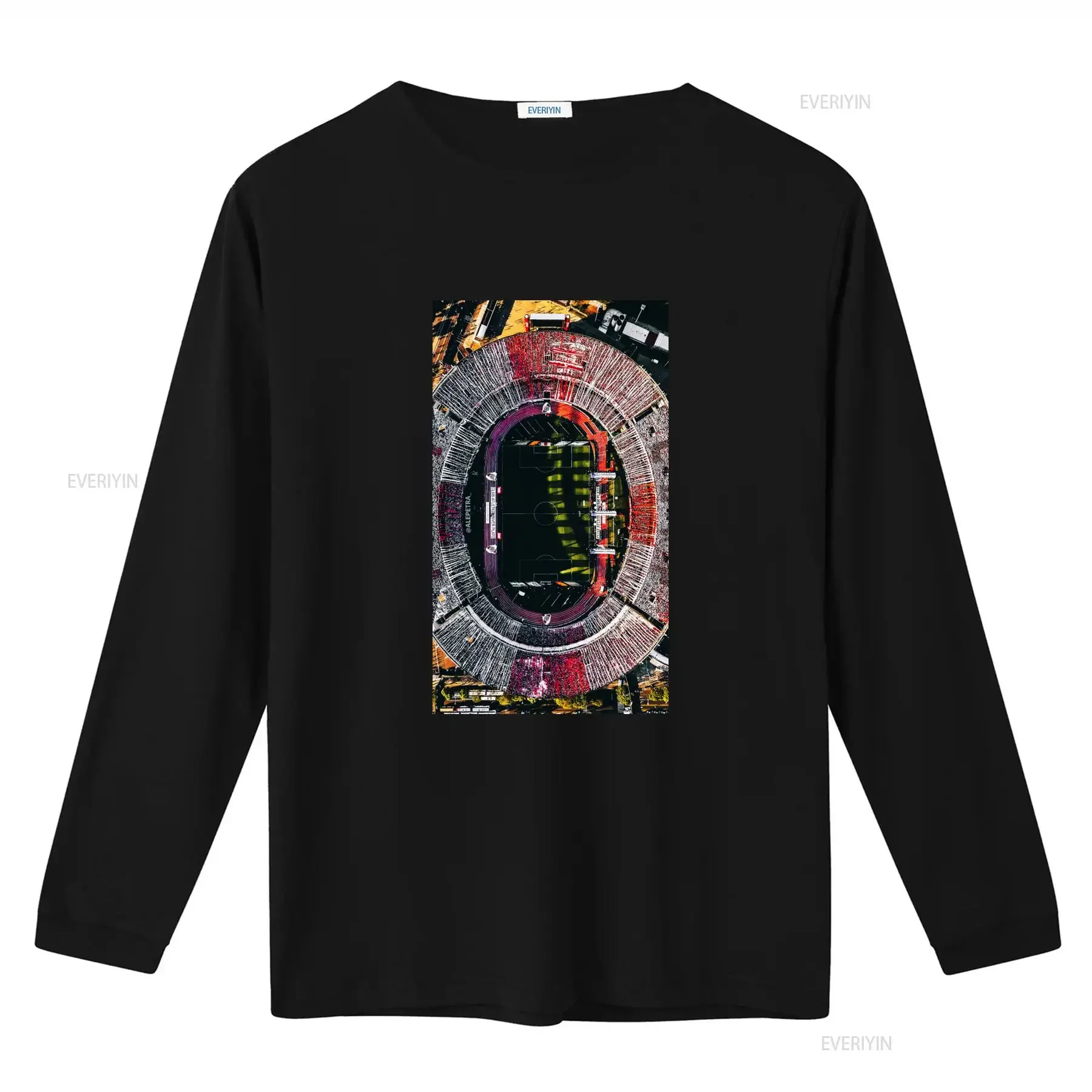 Monumental Stadio River Plate Estadio Argentina Vintage Oversized T Shirt for FSAA Size M vintage Washed Stylish Stretched