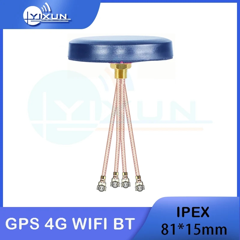 GPS 4G WIFI BT 2.4G 4 in 1 Combination Antenna three in one Outdoor waterproof high gain antenna RG178 1m cable IPEX connector