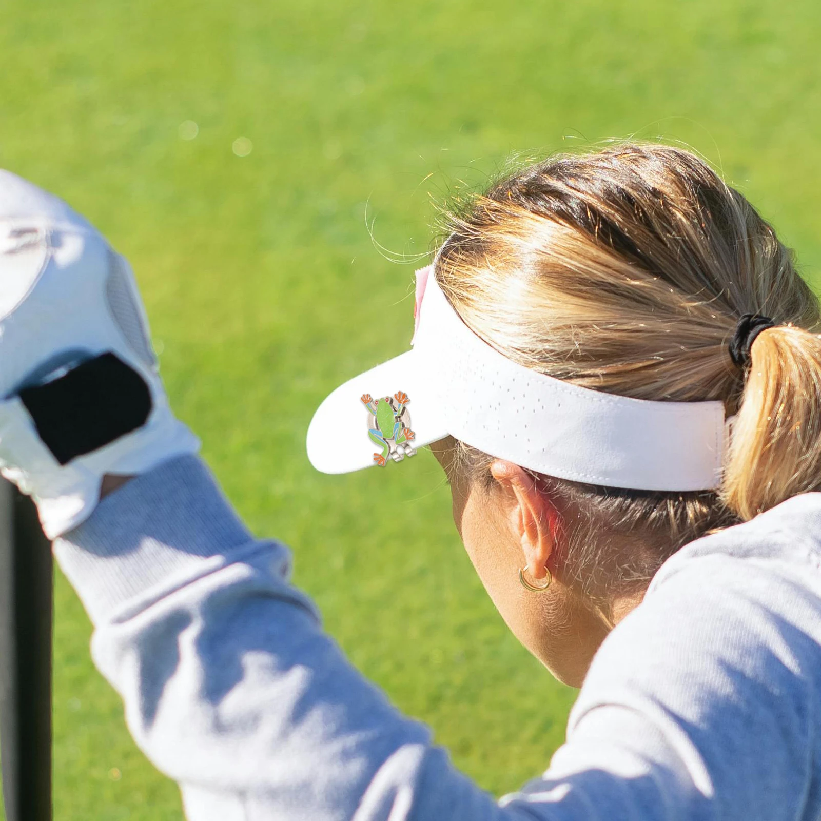 

Golf Hat Clip Adornment Has Frog Shape Accessories Convenient Accessory Cap Marker