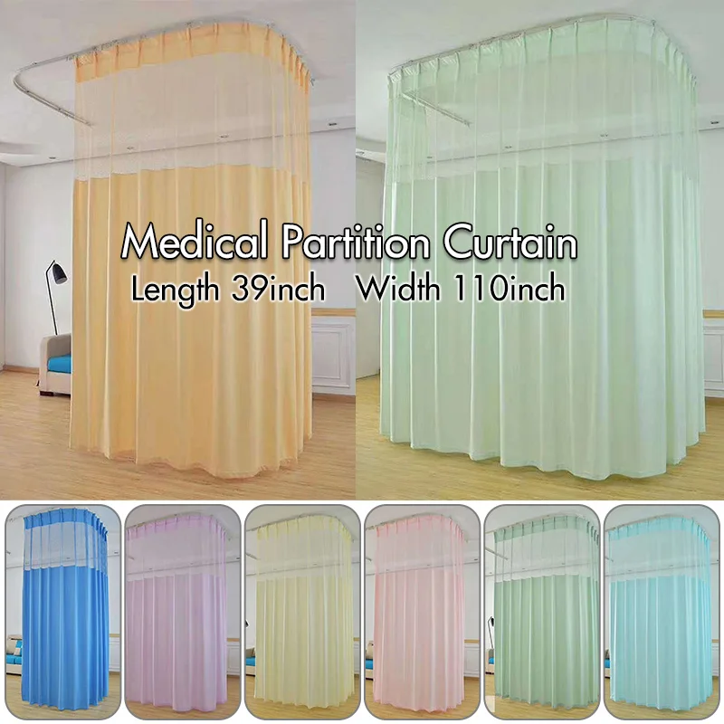 

Hospital Medical Curtain Salon SPA Curtain Patient Blind Drapes Privacy Screen For Hospital Clinic Lab Cubicle Curtain Divider