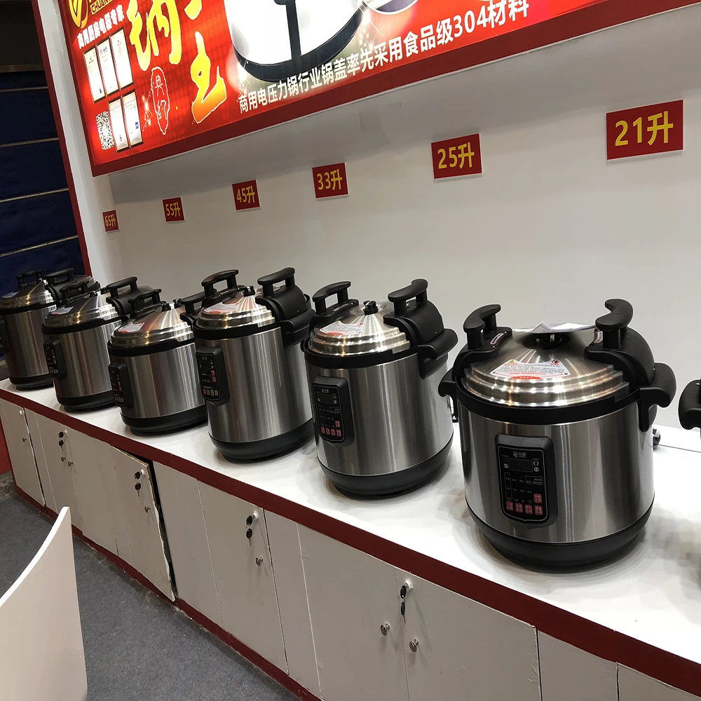 معدات المطبخ التجارية الكهربائية 304 طنجرة الضغط الفولاذ المقاوم للصدأ #6