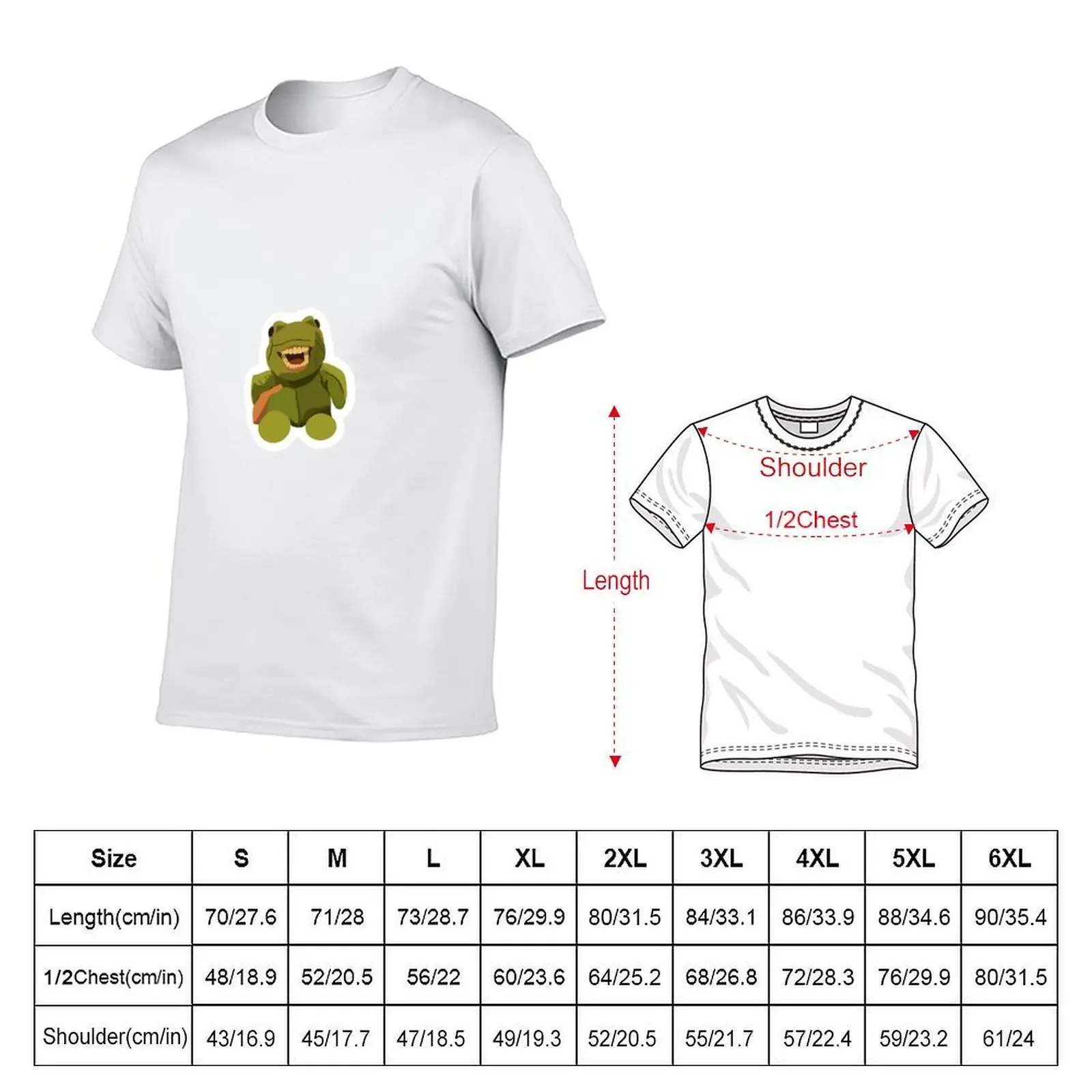 Human Teeth Frog Sticker T-Shirt anime t shirts for man man t shirts cotton anime tshirt T-shirt