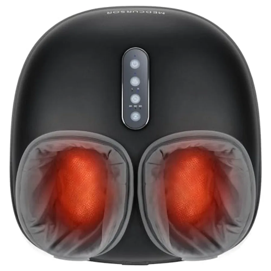 

Foot Massager with Heat - Shiatsu Feet Massage Machine Delivers Relief for Tired Muscles and Plantar Deep Kneading Therapy Mult