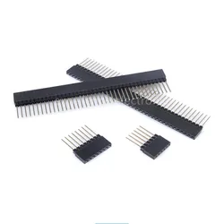 10 adet 2.54mm 4/6/8/10 Pin istiflenebilir 14mm uzun bacaklar kadın başlığı Arduino Shield için