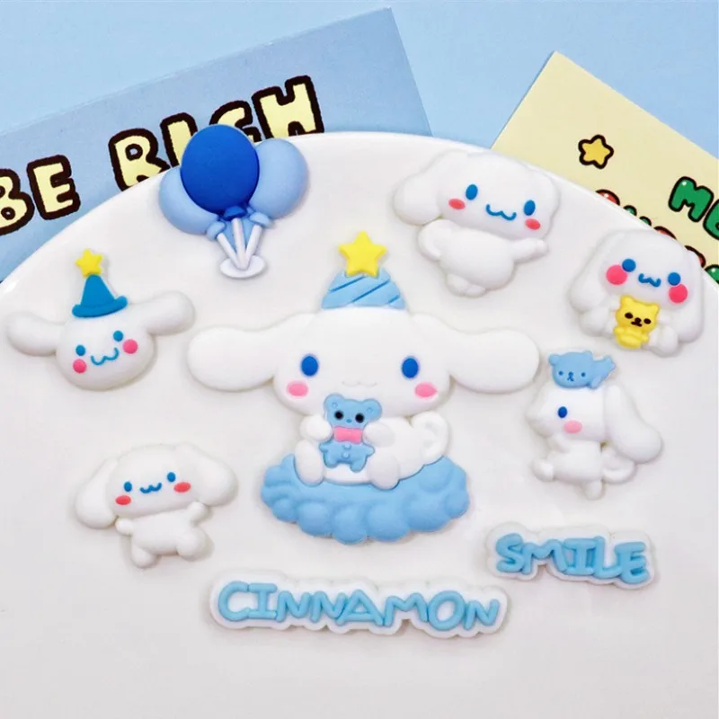 

10Pcs/set Cute Cartoon Sanrio Shoes Accessories Kawaii Anime Cinnamoroll Hole Shoes Buckle Diy Decoration Removable Girl Gifts