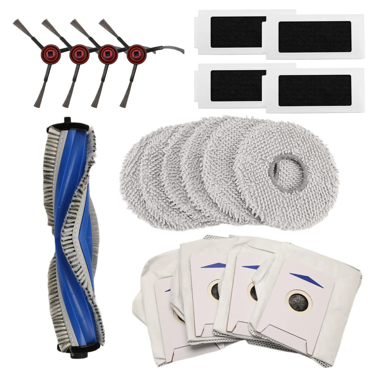 

【B25B】аксессуары для робота-пылесоса ECOVACS DEEBOT T30 Pro Omni/T30 Omni, основная щетка, мешки для пыли, тряпки, фильтры