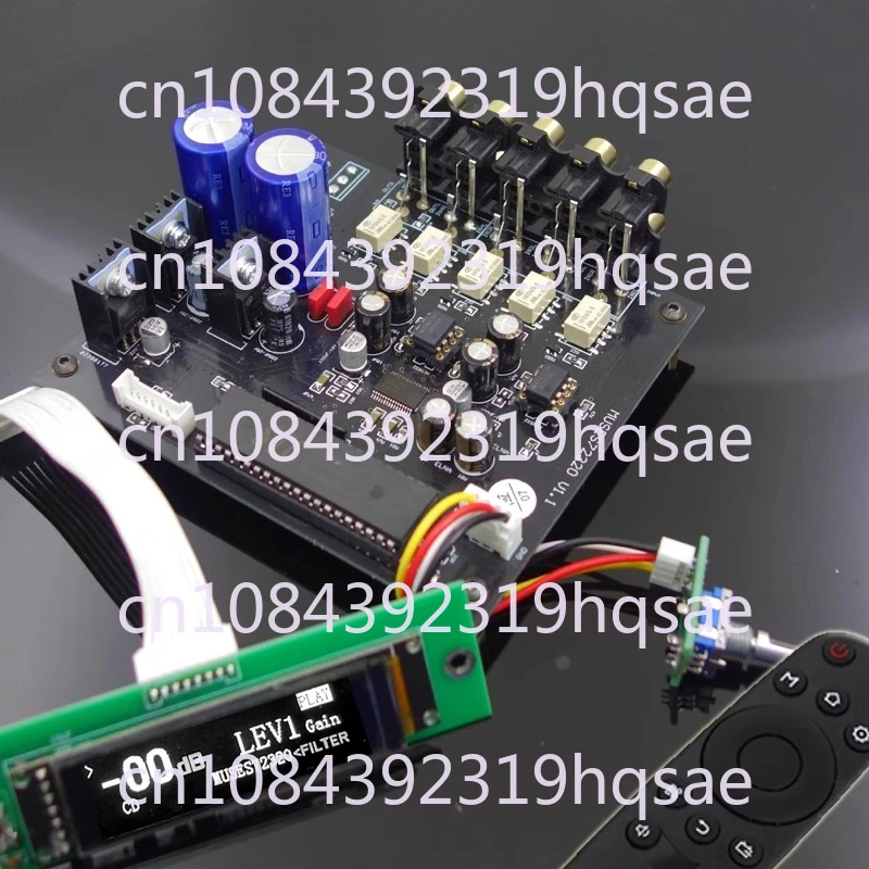 

F12 MUSES72320 Плата предусилителя уровня для энтузиастов Регулятор громкости ИК-пульт дистанционного управления с 2,08-дюймовым OLED-дисплеем